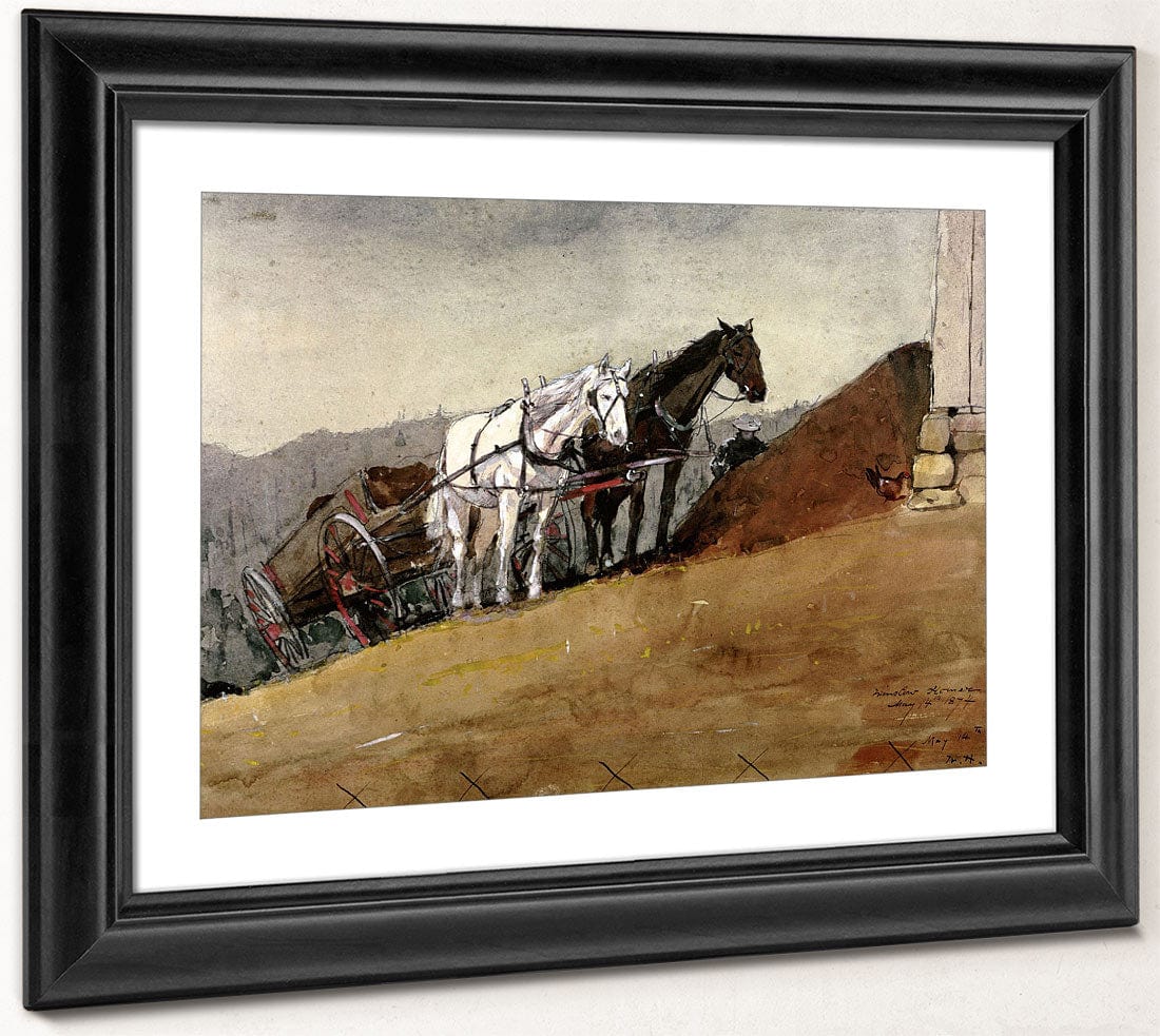 The Hill Top Barn   Houghton Farm By Winslow Homer Fine Art Print 2