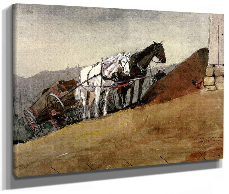 The Hill Top Barn   Houghton Farm By Winslow Homer Fine Art Print 2