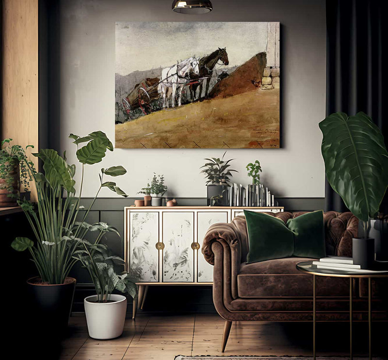 The Hill Top Barn   Houghton Farm By Winslow Homer Fine Art Print 2