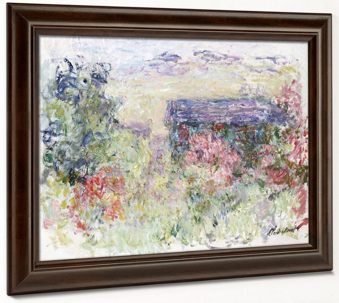 The House Through The Roses By Claude Monet Fine Art Print 2