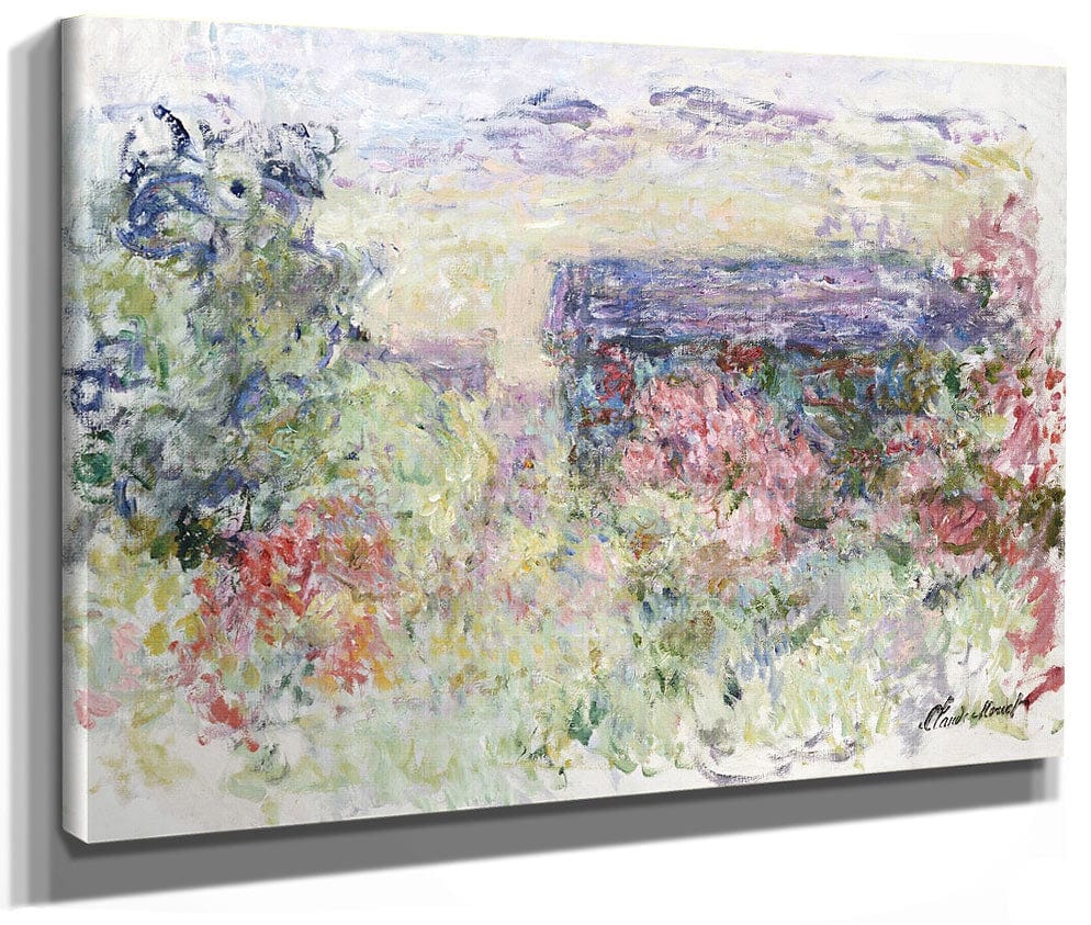 The House Through The Roses By Claude Monet Fine Art Print 2