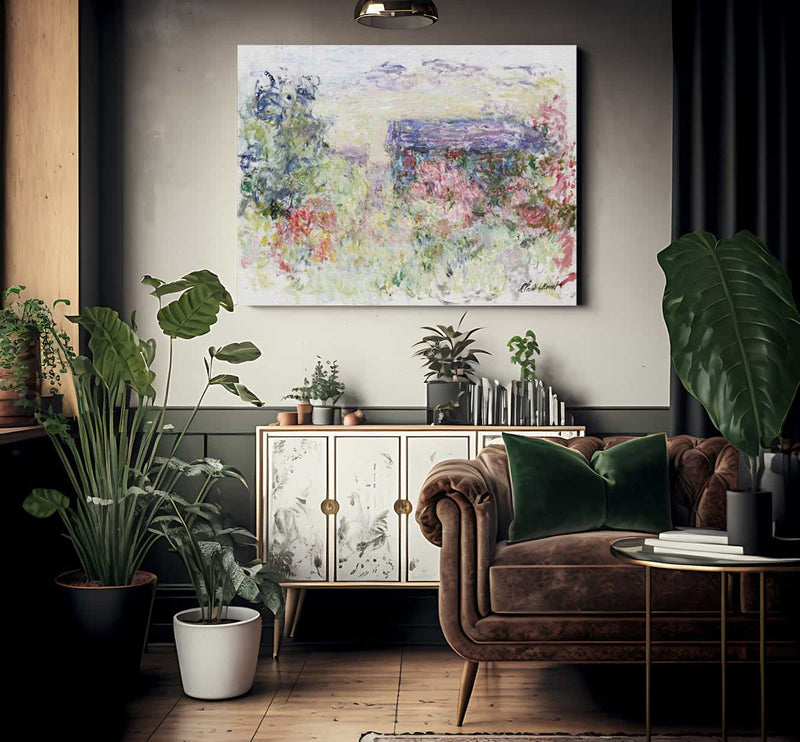 The House Through The Roses By Claude Monet Fine Art Print 2