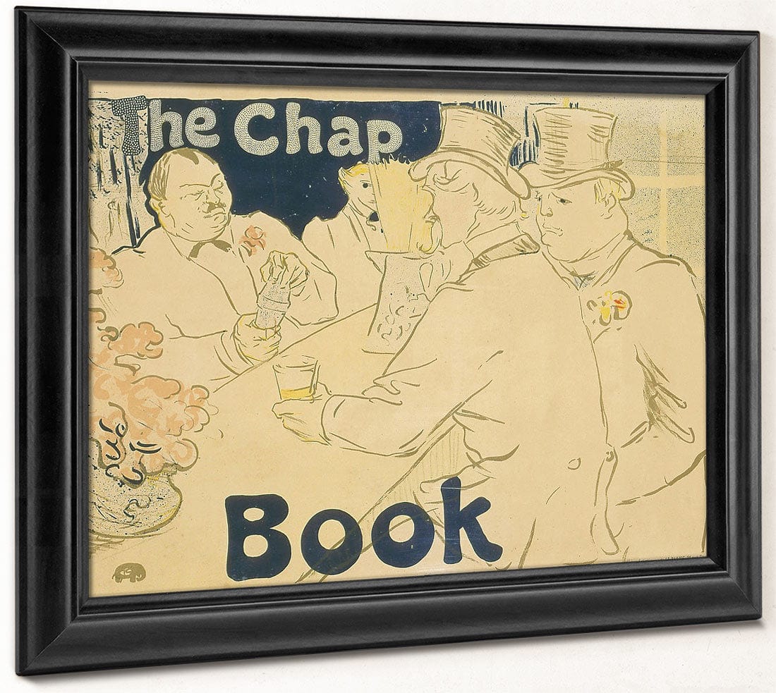 The Irish American Bar, Rue Royale, The Chap Book By Henri Marie Raymond De Toulouse Lautrec Monfa Fine Art Print 2