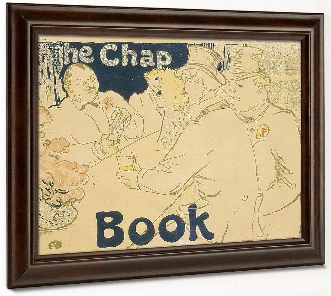 The Irish American Bar, Rue Royale, The Chap Book By Henri Marie Raymond De Toulouse Lautrec Monfa Fine Art Print 2