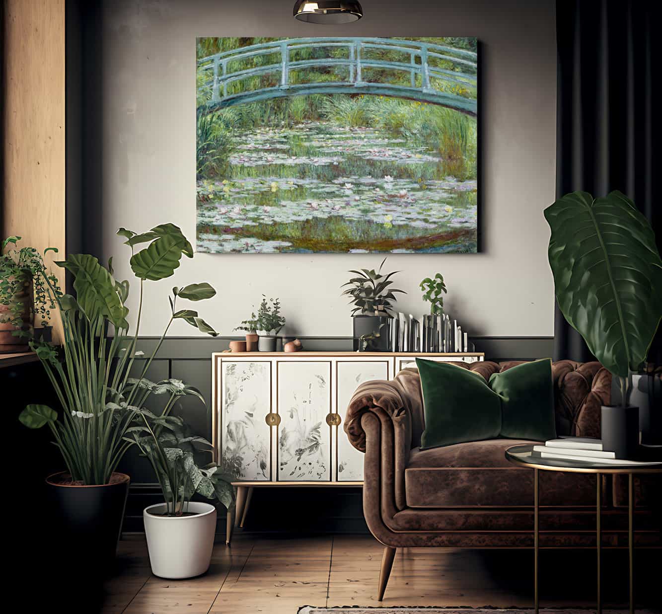 The Japanese Footbridge By Claude Monet Fine Art Print 2