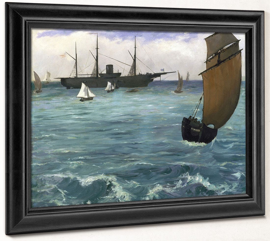 The 'Kearsarge' At Boulogne By Edouard Manet Fine Art Print 2