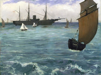The 'Kearsarge' At Boulogne By Edouard Manet Fine Art Print 2