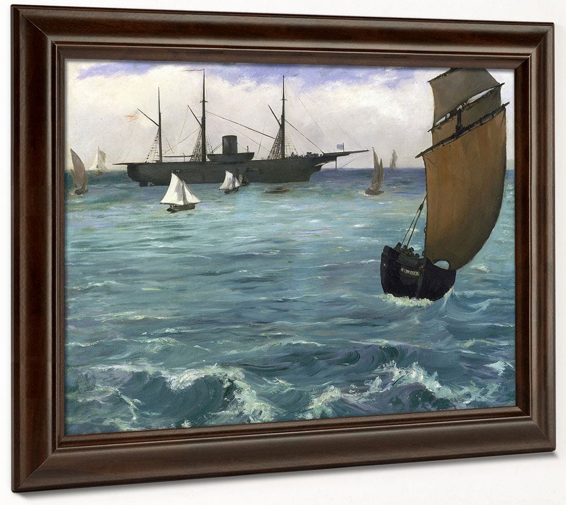 The 'Kearsarge' At Boulogne By Edouard Manet Fine Art Print 2