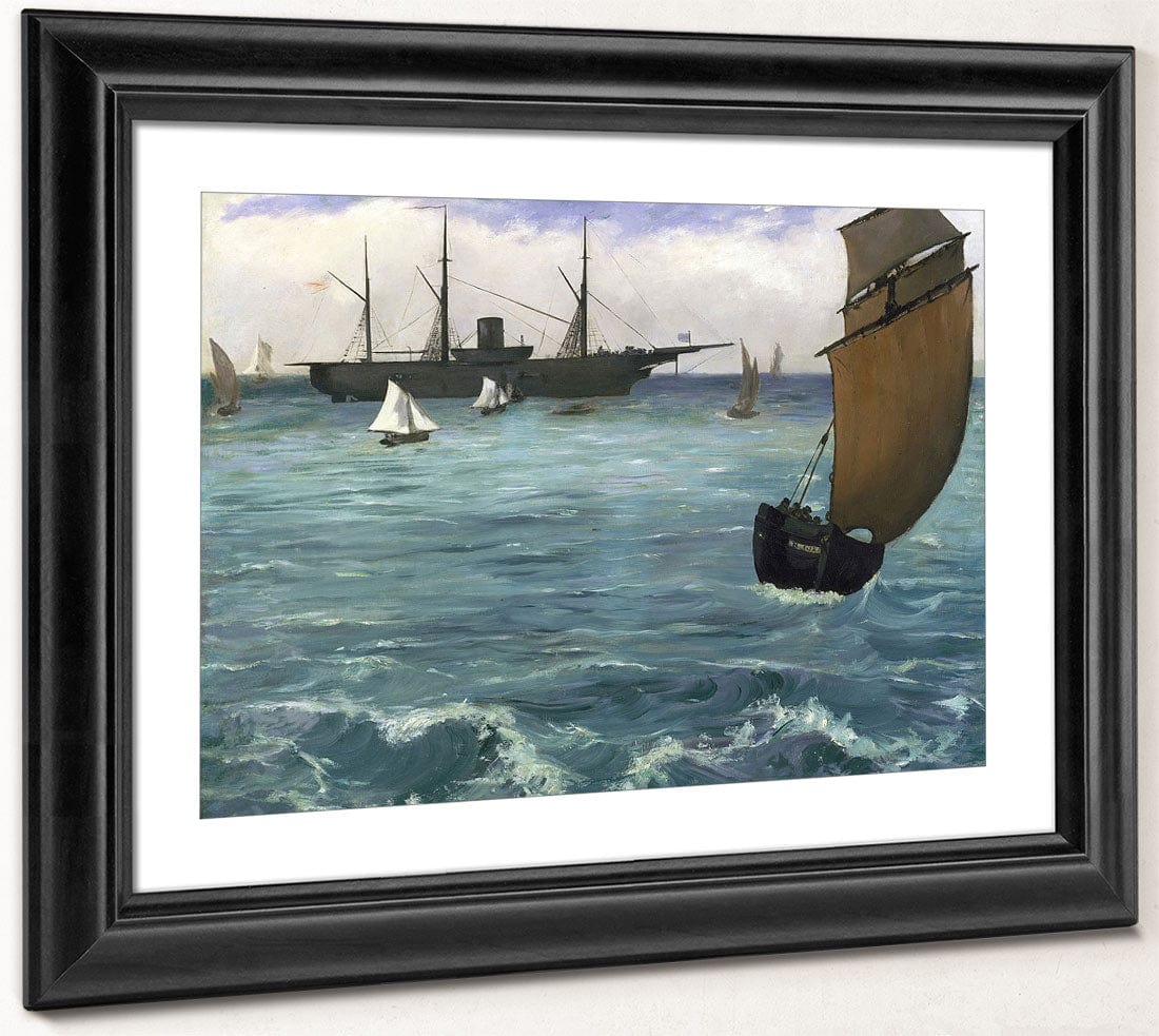 The 'Kearsarge' At Boulogne By Edouard Manet Fine Art Print 2