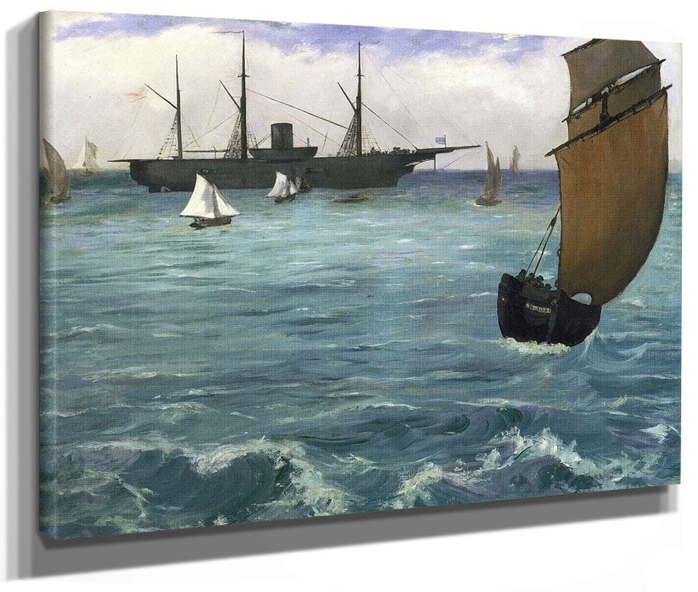 The 'Kearsarge' At Boulogne By Edouard Manet Fine Art Print 2