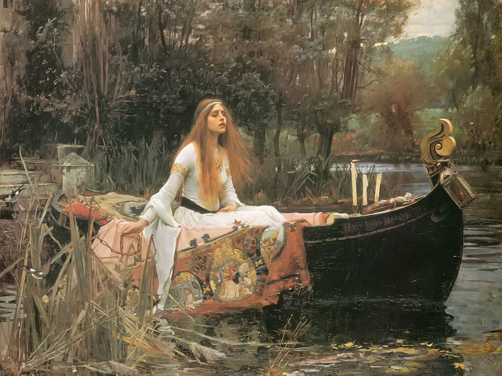 The Lady Of Shalott  By John Waterhouse Fine Art Print 2