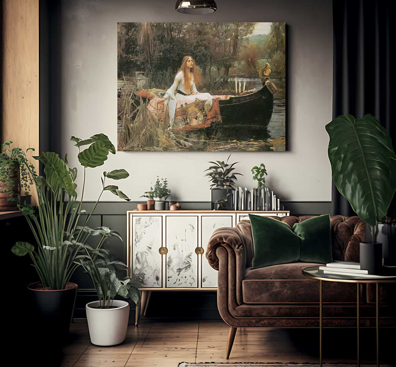 The Lady Of Shalott  By John Waterhouse Fine Art Print 2