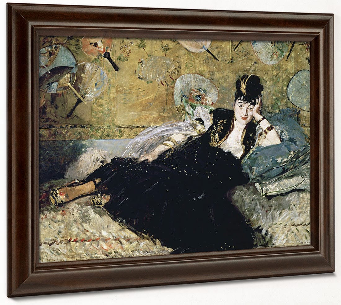 The Lady With Fans, Portrait Of Nina De Callias (1844 84) By Edouard Manet Fine Art Print 2