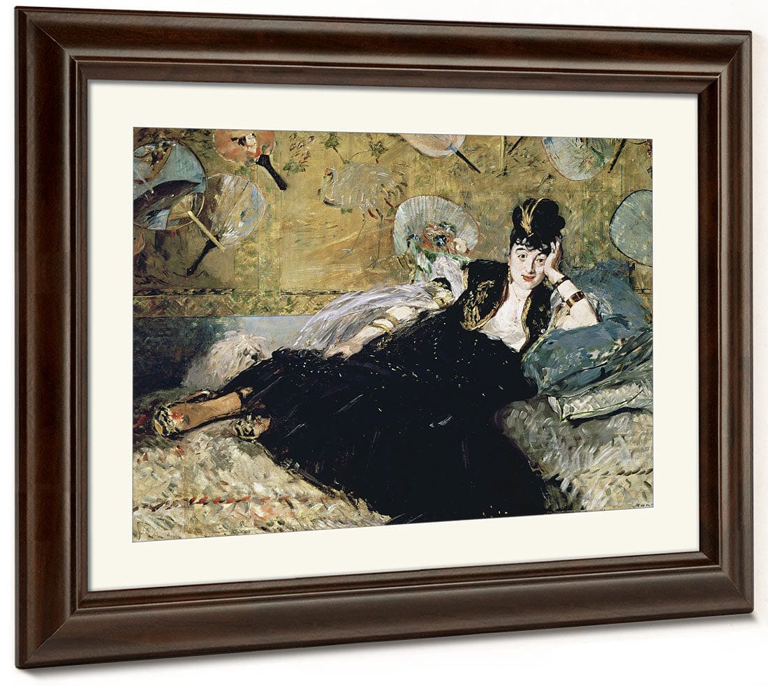 The Lady With Fans, Portrait Of Nina De Callias (1844 84) By Edouard Manet Fine Art Print 2