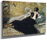 The Lady With Fans, Portrait Of Nina De Callias (1844 84) By Edouard Manet Fine Art Print 2