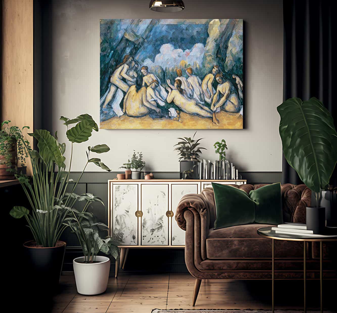 The Large Bathers By Paul Cezanne Fine Art Print 2
