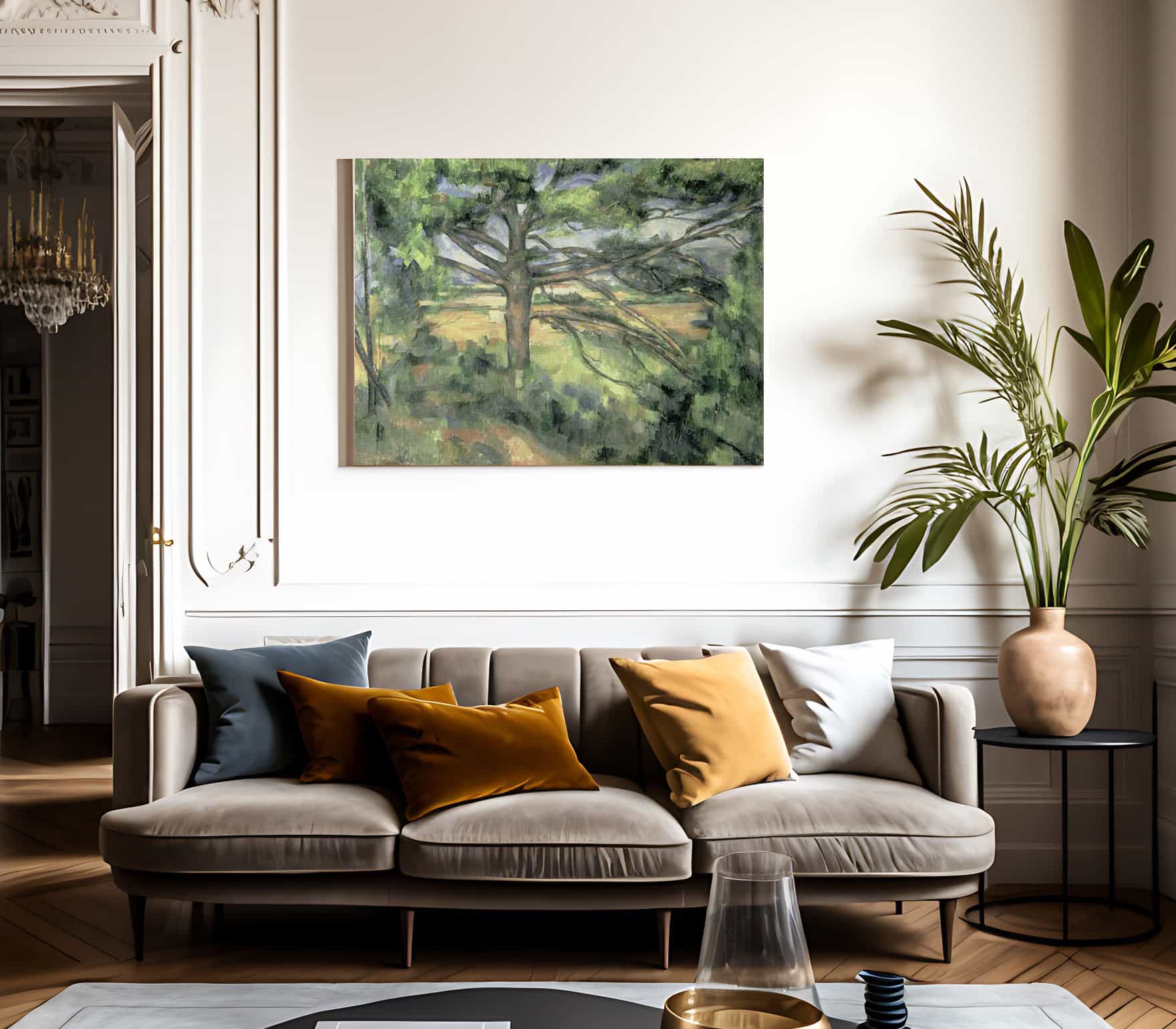The Large Pine By Paul Cezanne Fine Art Print 2