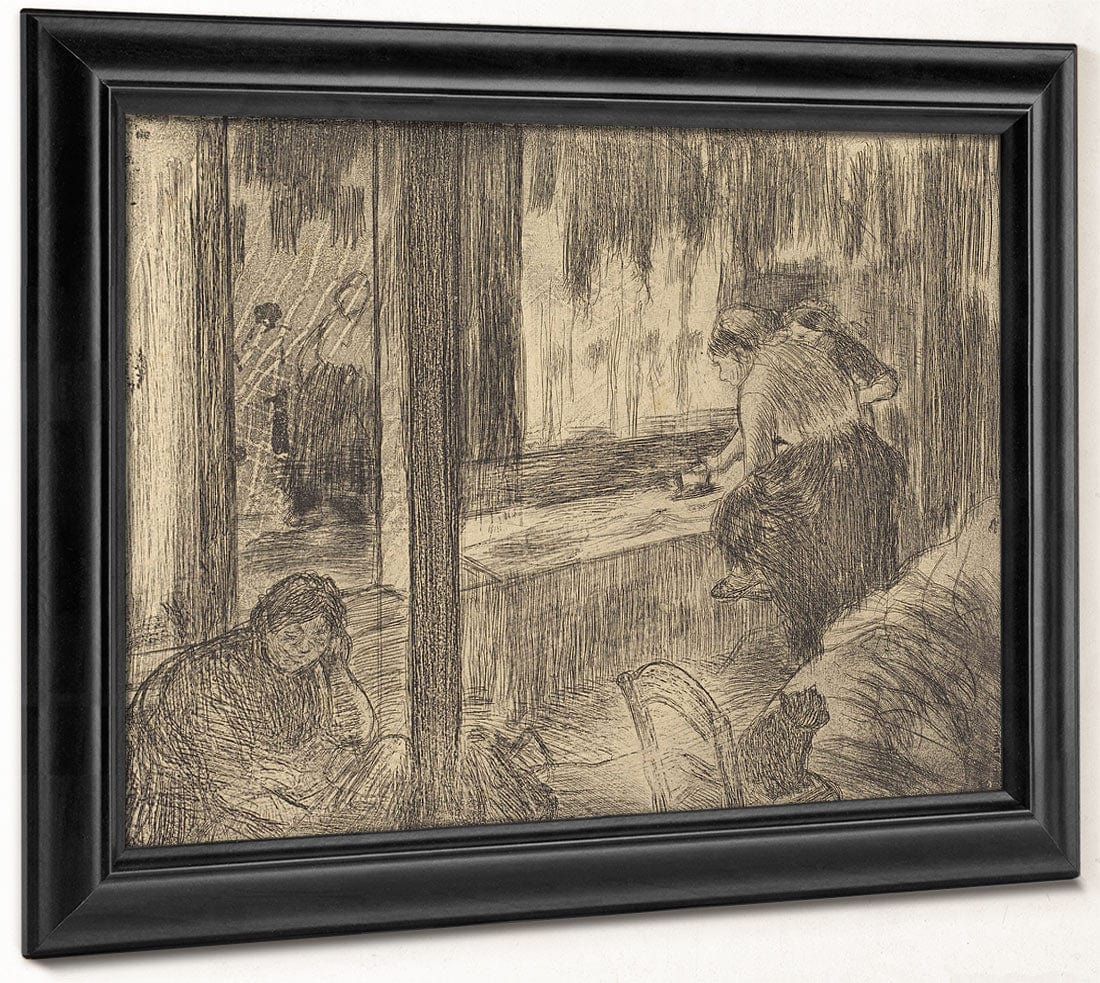 The Laundresses (Les Blanchisseuses (La Repassage)) By Edgar Degas Fine Art Print 2