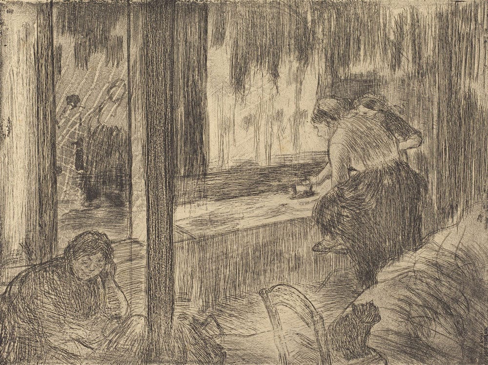 The Laundresses (Les Blanchisseuses (La Repassage)) By Edgar Degas Fine Art Print 2