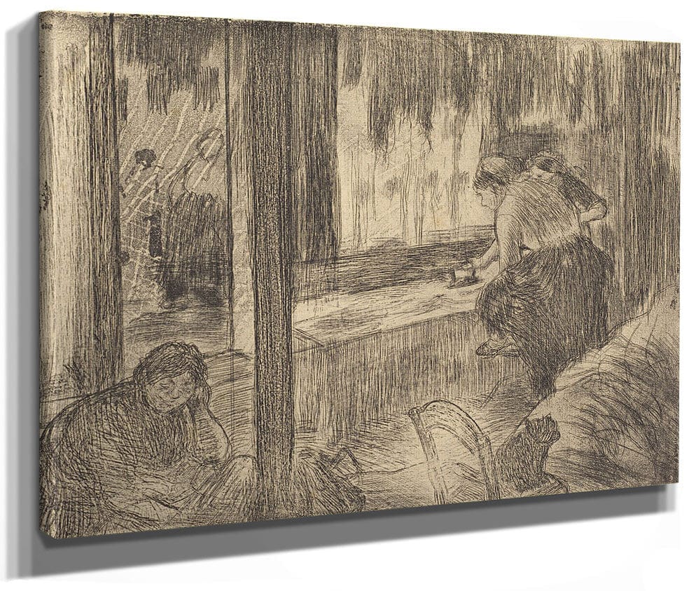 The Laundresses (Les Blanchisseuses (La Repassage)) By Edgar Degas Fine Art Print 2