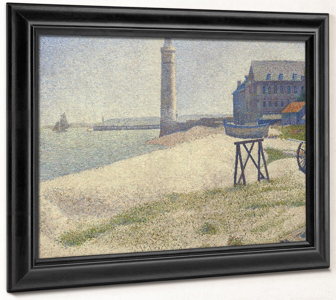 The Lighthouse At Honfleur By Georges Pierre Seurat Fine Art Print 2