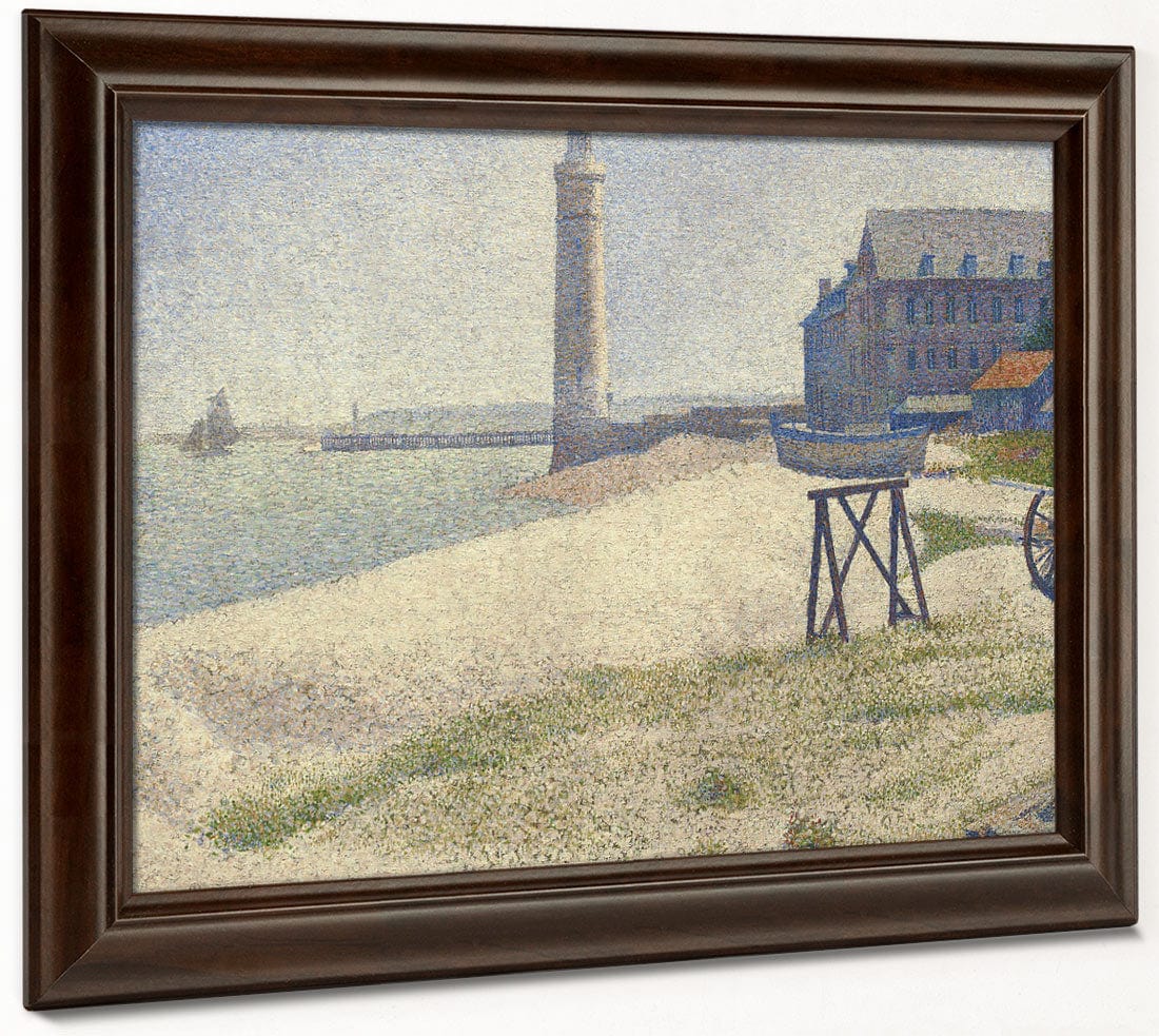The Lighthouse At Honfleur By Georges Pierre Seurat Fine Art Print 2