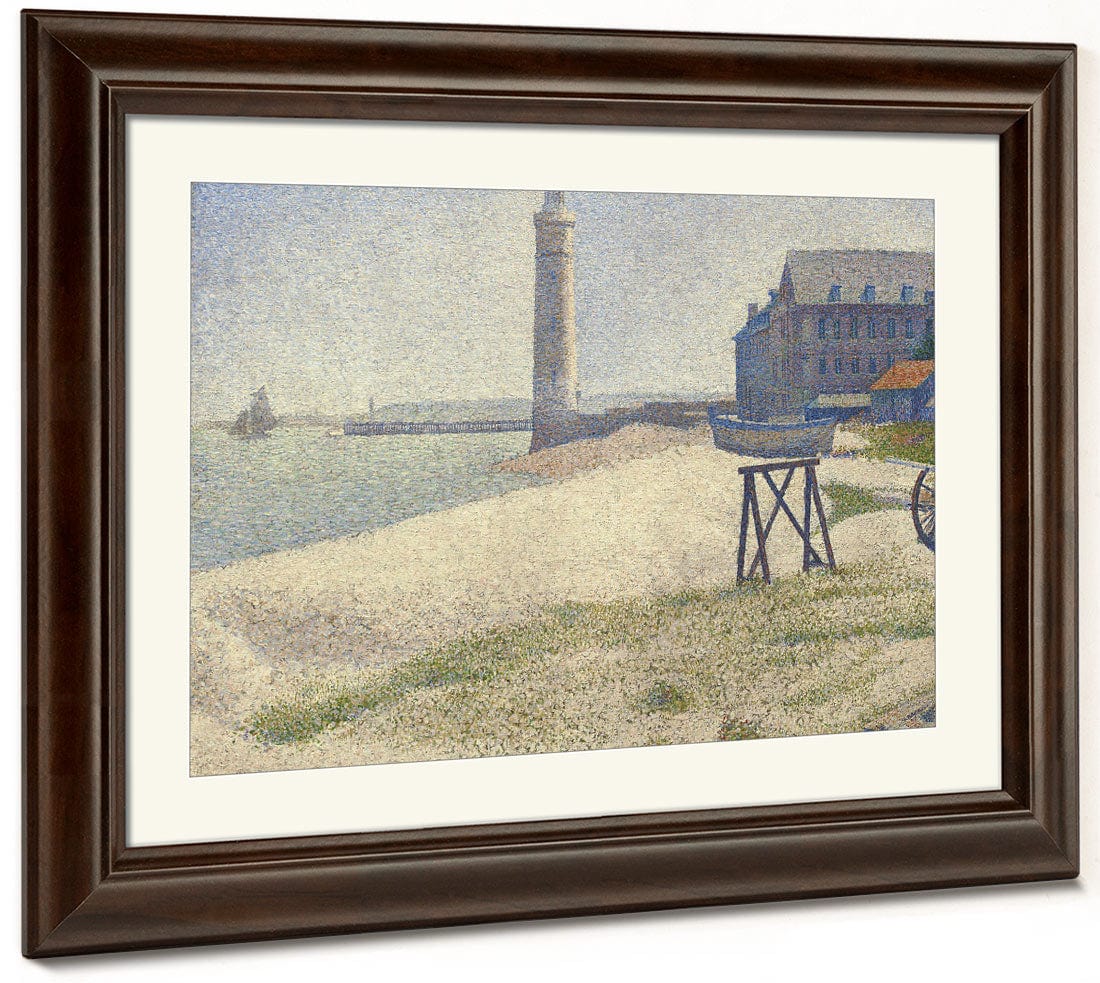 The Lighthouse At Honfleur By Georges Pierre Seurat Fine Art Print 2