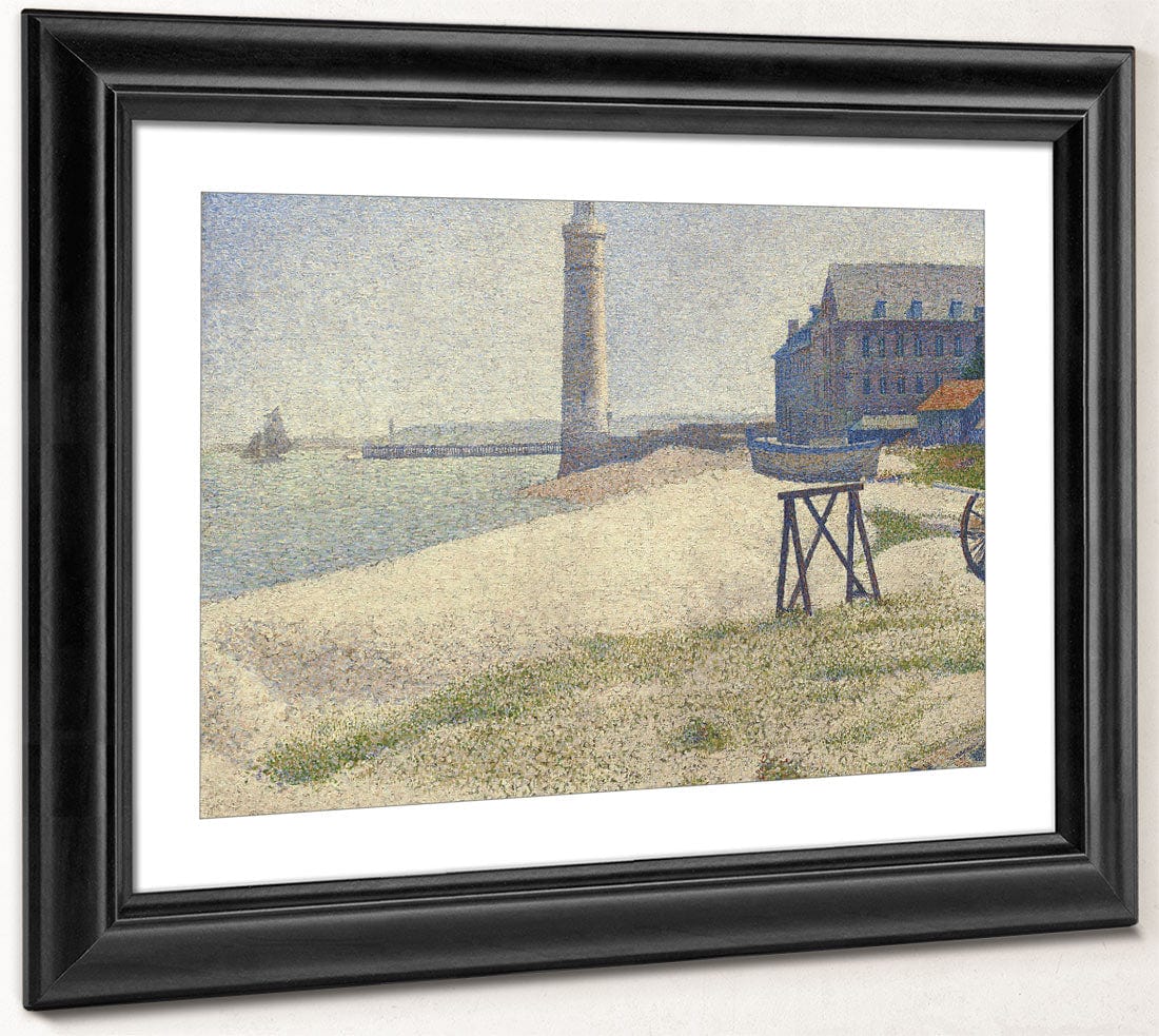 The Lighthouse At Honfleur By Georges Pierre Seurat Fine Art Print 2