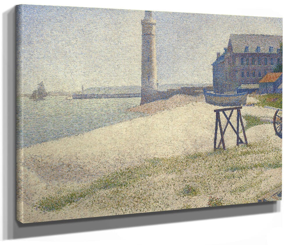 The Lighthouse At Honfleur By Georges Pierre Seurat Fine Art Print 2