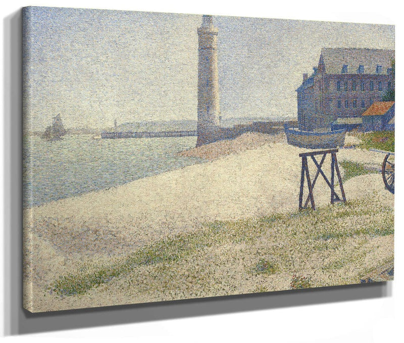 The Lighthouse At Honfleur By Georges Pierre Seurat Fine Art Print 2