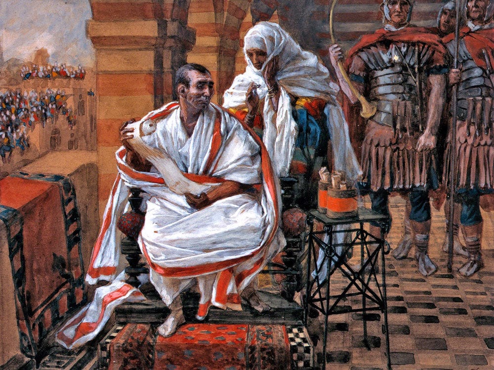 The Message Of Pilate's Wife By James Tissot Fine Art Print 2