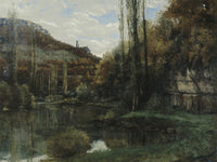 The Mirror On The River Loue At Scey En Varais, Near Ornans By Jean Desire Gustave Courbet Fine Art Print 2
