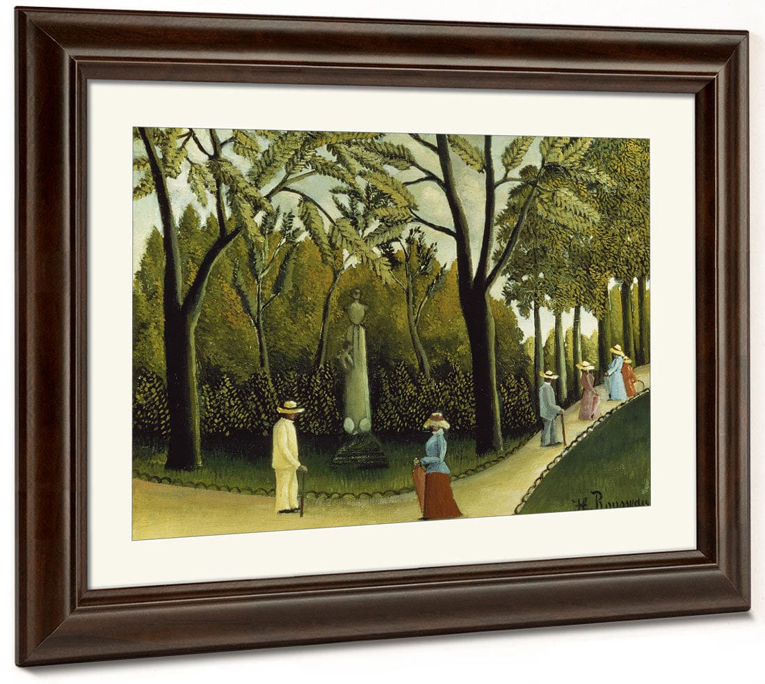 The Monument To Chopin In The Luxembourg Gardens By Henri Julien Felix Rousseau Fine Art Print 2