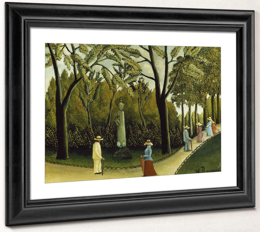 The Monument To Chopin In The Luxembourg Gardens By Henri Julien Felix Rousseau Fine Art Print 2