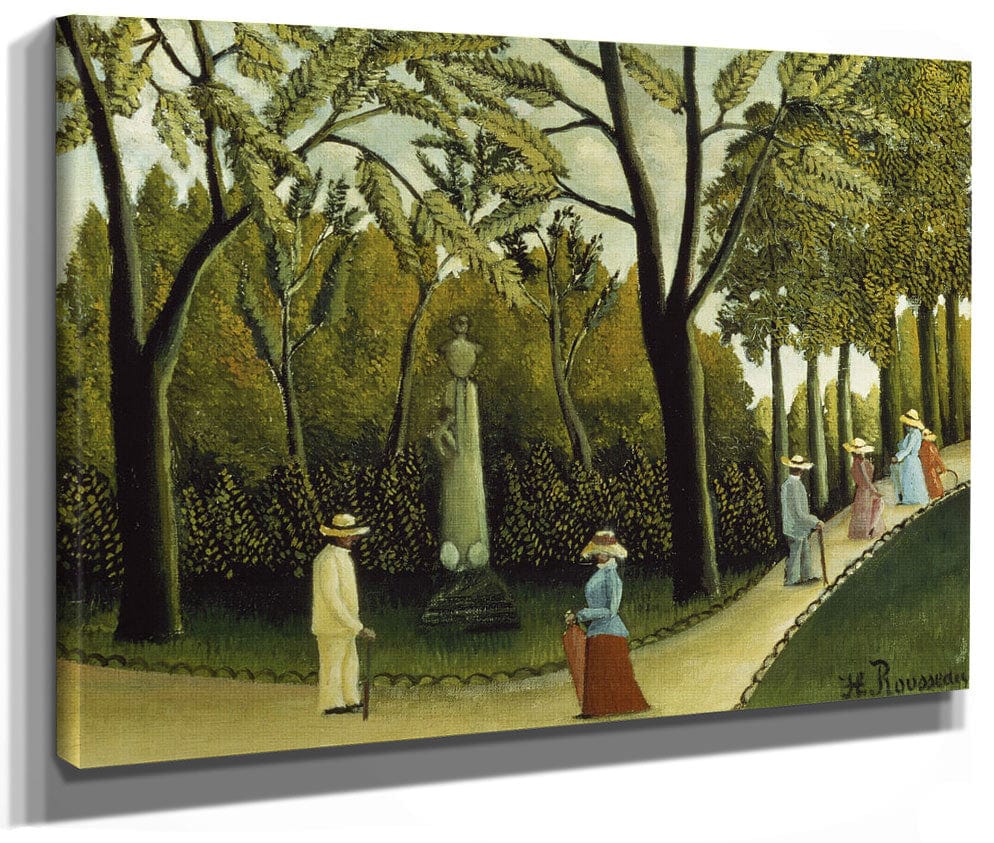 The Monument To Chopin In The Luxembourg Gardens By Henri Julien Felix Rousseau Fine Art Print 2