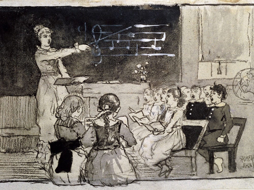 The Music Lesson By Winslow Homer Fine Art Print 2