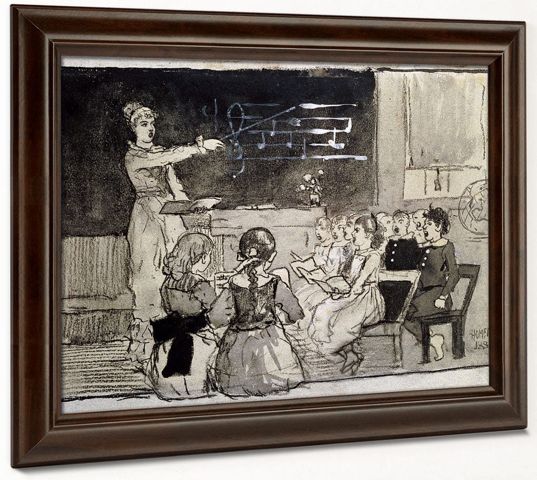 The Music Lesson By Winslow Homer Fine Art Print 2