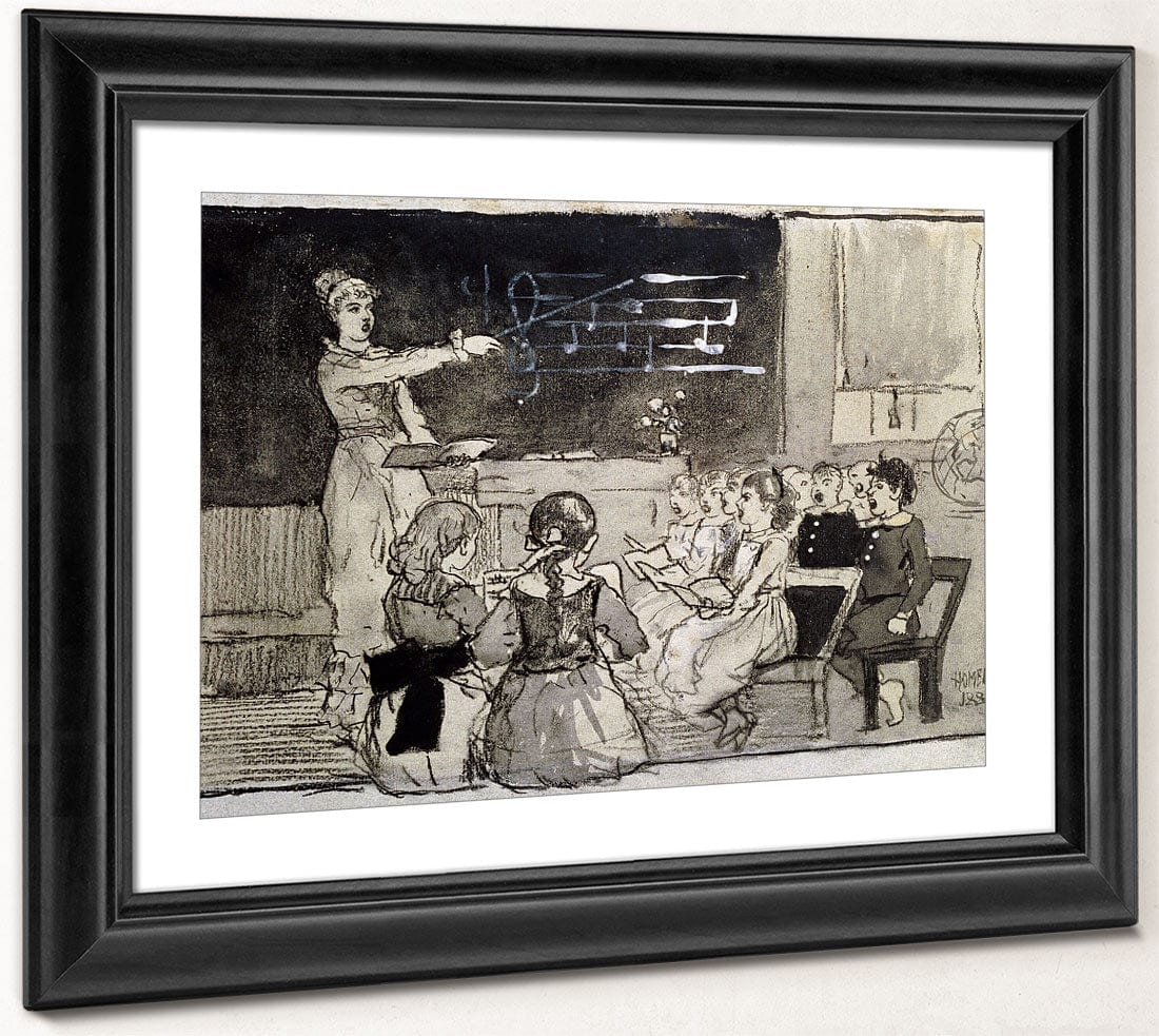 The Music Lesson By Winslow Homer Fine Art Print 2