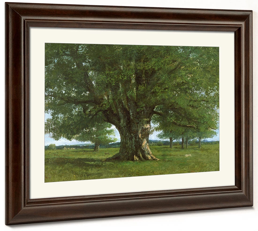 The Oak Of Flagey, Called Vercingetorix By Jean Desire Gustave Courbet Fine Art Print 2