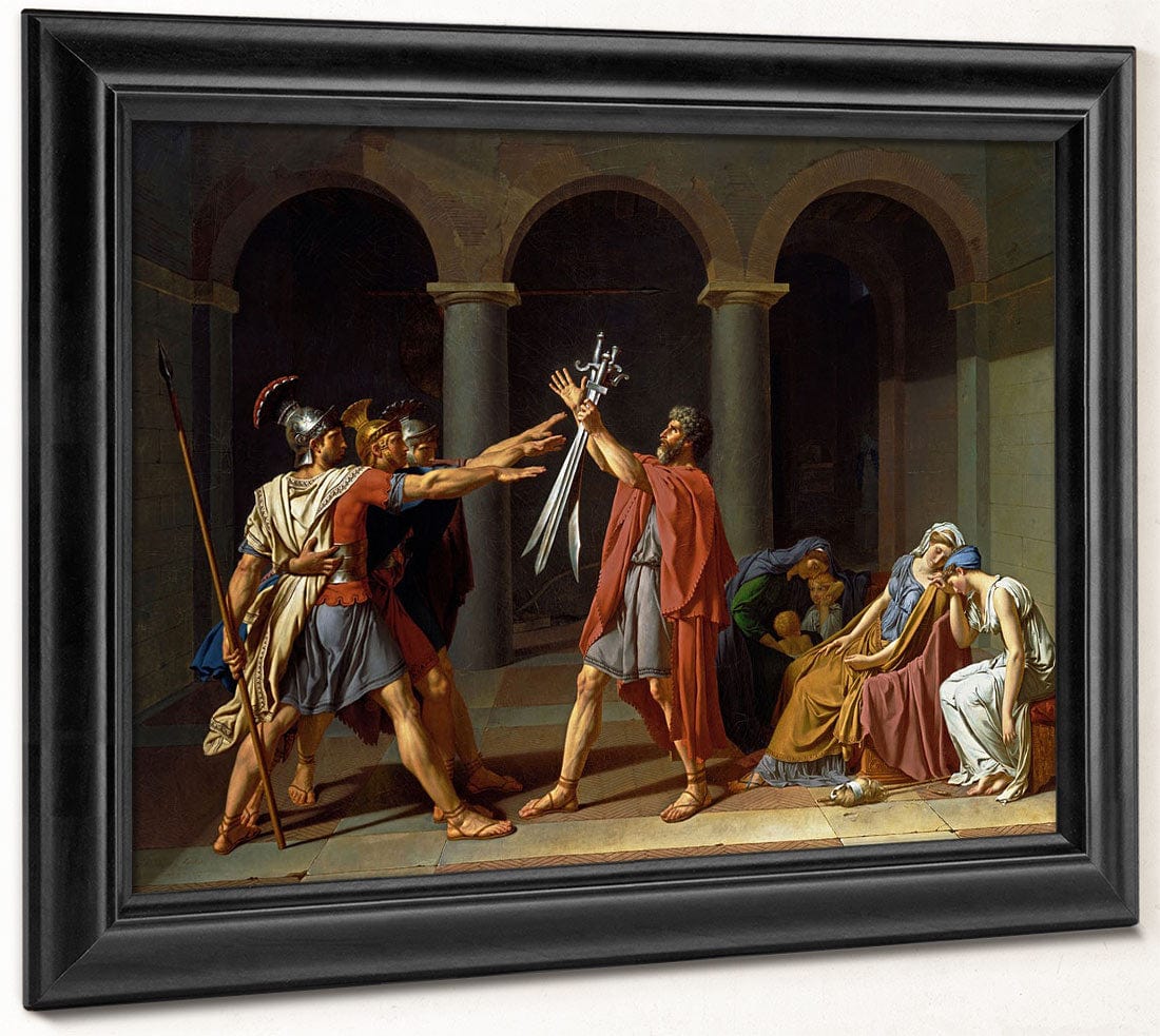 The Oath Of The Horatii By Jacques Louis David Fine Art Print 2
