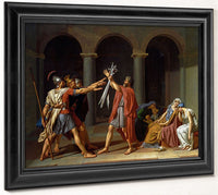 The Oath Of The Horatii By Jacques Louis David Fine Art Print 2