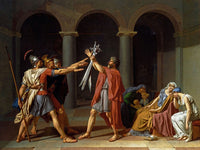 The Oath Of The Horatii By Jacques Louis David Fine Art Print 2