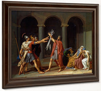 The Oath Of The Horatii By Jacques Louis David Fine Art Print 2