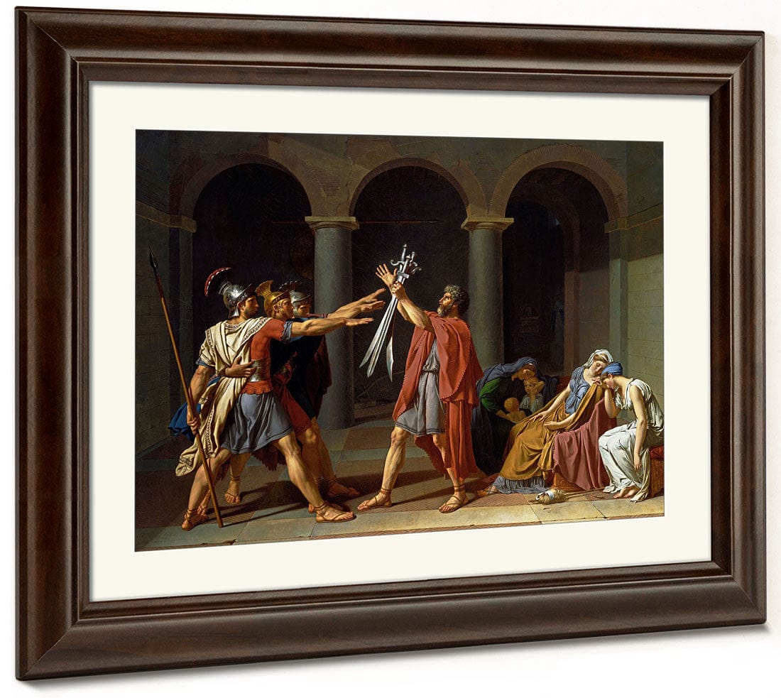 The Oath Of The Horatii By Jacques Louis David Fine Art Print 2