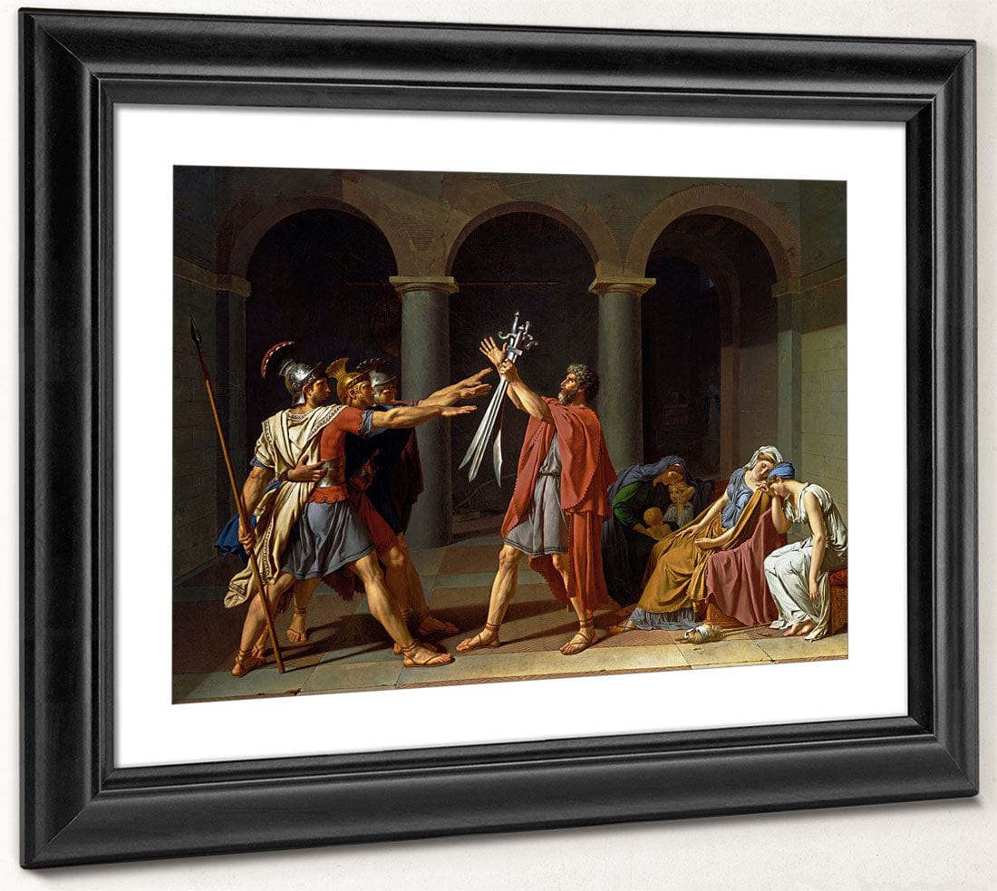 The Oath Of The Horatii By Jacques Louis David Fine Art Print 2