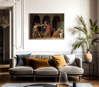 The Oath Of The Horatii By Jacques Louis David Fine Art Print 2