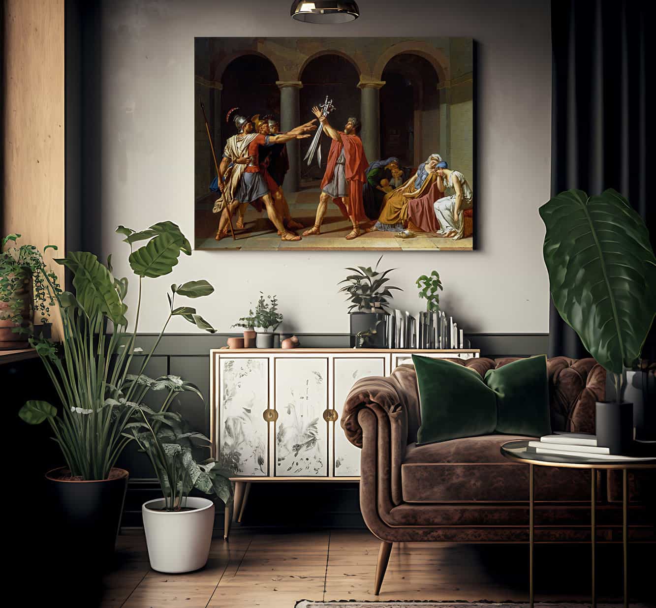 The Oath Of The Horatii By Jacques Louis David Fine Art Print 2