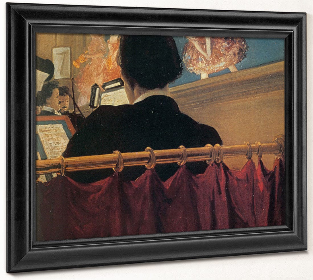 The Orchestra Pit (Old Proctors Fifth Avenue Theatre) 1906 By Everett Shinn Fine Art Print 2
