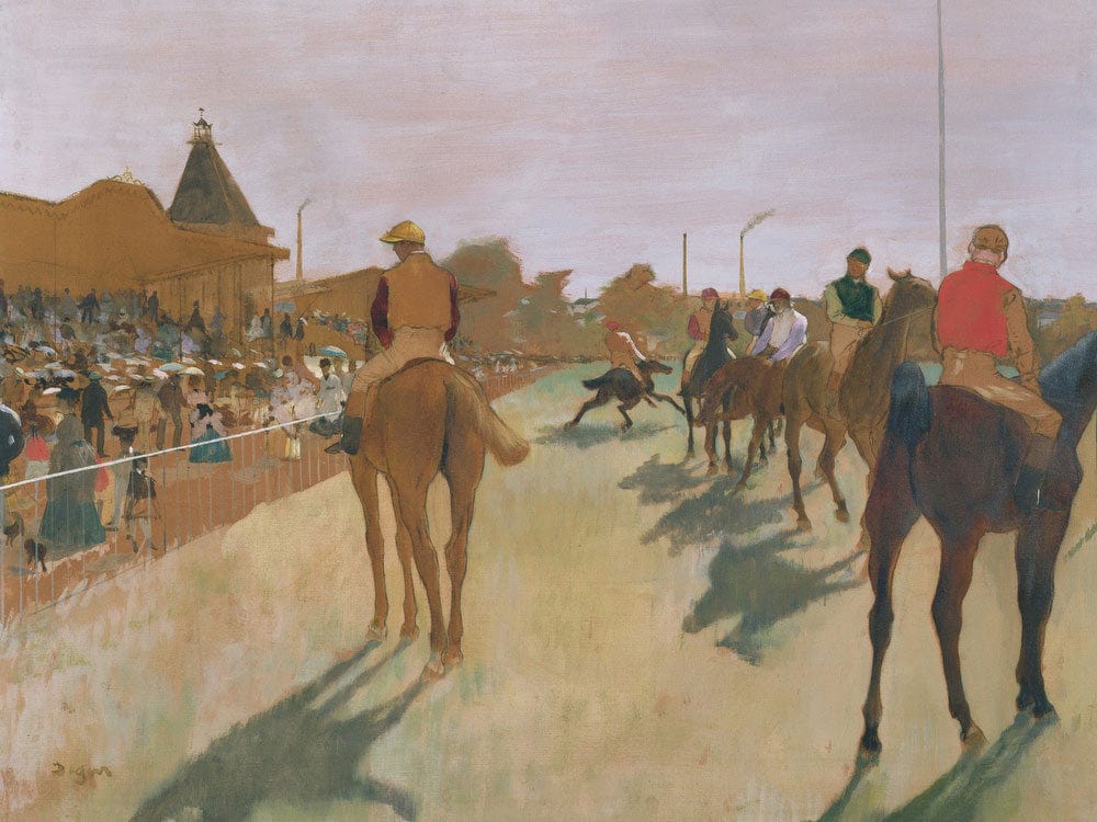 The Parade, Or Race Horses In Front Of The Stands By Edgar Degas Fine Art Print 2
