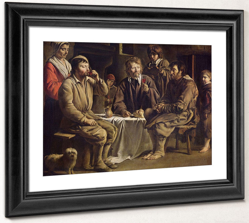 The Peasant's Meal By Louis Le Nain Fine Art Print 2